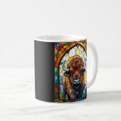 Leere anpassbare Büffel, Bison-Wildtier Kaffeetasse (VorderseiteRechts)