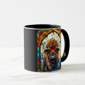 Leere anpassbare Büffel, Bison-Wildtier Tasse (VorderseiteRechts)