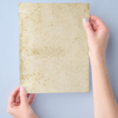 Leere Antike befleckter 1870's alter PapierFlyer Flyer (Hand)