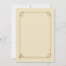 Leere Art Nouveau Notizkarte