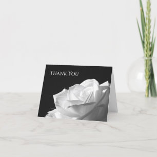 Leere Blume danken Ihnen Anmerkungs-Karte -- Dankeskarte