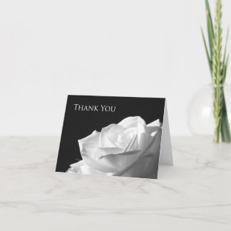 Leere Blume danken Ihnen Anmerkungs-Karte -- Dankeskarte