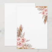 Leere Boho-Karte Save The Date (Vorne/Hinten)