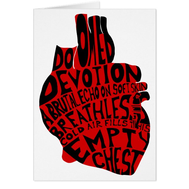 leere Brust: anatomisches Herz (Vorne)