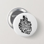 leere Brust: anatomisches Herz Button (Vorne & Hinten)