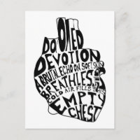 leere Brust: anatomisches Herz