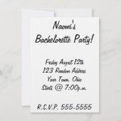 Leere Bühne mit Vorhängen Einladung (Rückseite)