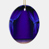 Leere Bühne mit Vorhängen Keramikornament (Rechts)