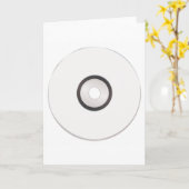 Leere CD Gruß-Karten Karte (Gelbe Blume)