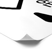 Leere Cup of Care Funny Poster (Ecke)