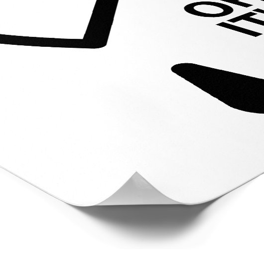 Leere Cup of Care Funny Poster (Ecke)