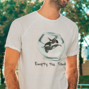 Leere die Tanks Tierrechte Killerwal-Schale