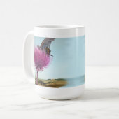 Leere Distel-Tasse (gesetzt Ihrem Info auf sie) Kaffeetasse (Vorderseite Links)