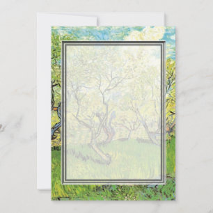 leere Einladung. Van Goghs Obstgarten in Blüte Einladung