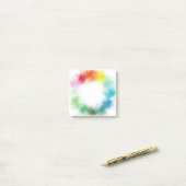 Leere Elegante Moderne Vorlage Custom Abstrakt Art Post-it Klebezettel (Auf Schreibtisch)