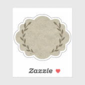 Leere, elegante Spice jar Labels Aufkleber (Blatt)