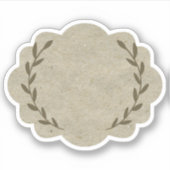 Leere, elegante Spice jar Labels Aufkleber (Vorderseite)