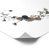 Leere Erstellen Sie Ihre eigene Winterbeere rustik Poster (Ecke)