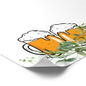 Leere erstellen Sie sich ein eigenes Baby Brauthem Poster (Ecke)