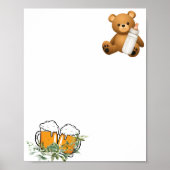 Leere erstellen Sie sich ein eigenes Baby Brauthem Poster (Vorne)