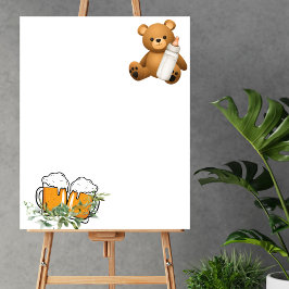 Leere erstellen Sie sich ein eigenes Baby Brauthem Poster