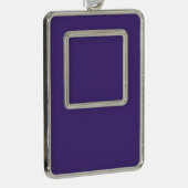 Leere erstellen Sie sich selbst - Violett Rahmen-Ornament Silber (Rechts)