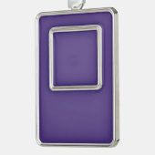 Leere erstellen Sie sich selbst - Violett Rahmen-Ornament Silber (Links)