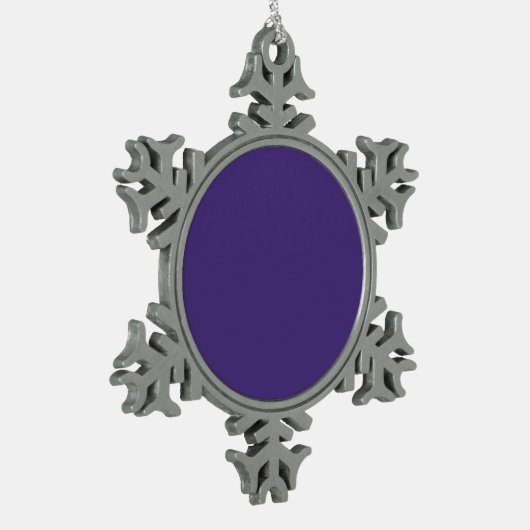 Leere erstellen Sie sich selbst - Violett Schneeflocken Zinn-Ornament (Links)