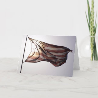 Leere Flagge-Gruß-Karte Karte