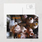 Leere Flaschen Postcard Postkarte (Vorne/Hinten)