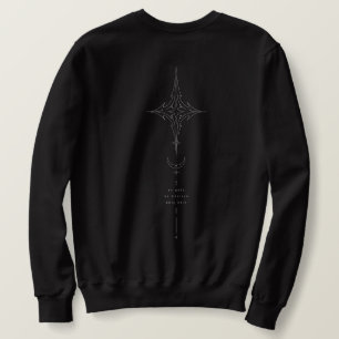 Leere Folklore Himmels-Gotik-Grafik Sweatshirt