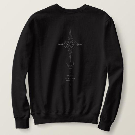 Leere Folklore Himmels-Gotik-Grafik Sweatshirt (Design Rückseite)