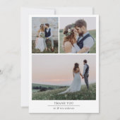 Leere für die Hochzeit Ihres Personalisierten Foto Dankeskarte (Vorderseite)