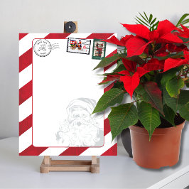 Leere Gestalten Sie die Nordpol des Weihnachtsmann Poster