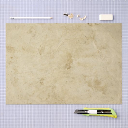 Leere gestanzte Pergament Beige Antiquitätenretro Seidenpapier (Handwerk)