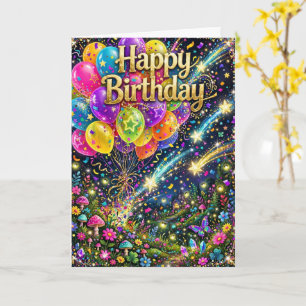 Leere Glückwunschkarte zum Geburtstag Karte