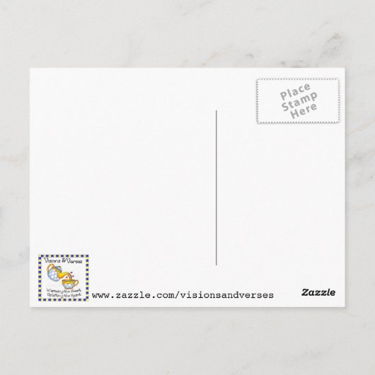 Leere Grabwand Inspiration Postkarte (Rückseite)