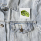 Leere grüne Emaille-Kochpot Button (Beispiel)