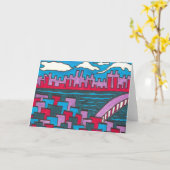 Leere Gruß-Karte A4 Karte (Gelbe Blume)