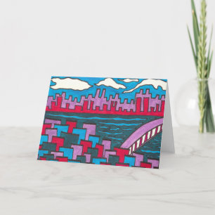 Leere Gruß-Karte A4 Karte