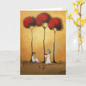 Leere Gruß-Karte dieses empfindliche Herz Karte (Gelbe Blume)