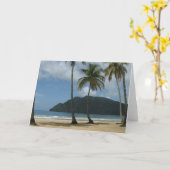 Leere Gruß-Karte - tropisches Entweichen! Karte (Gelbe Blume)