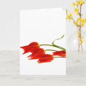 Leere Grußkarte der Tulpen Karte (Gelbe Blume)