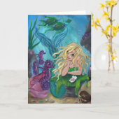 Leere Grußkarte "der Unterwasserschatz" Karte (Gelbe Blume)