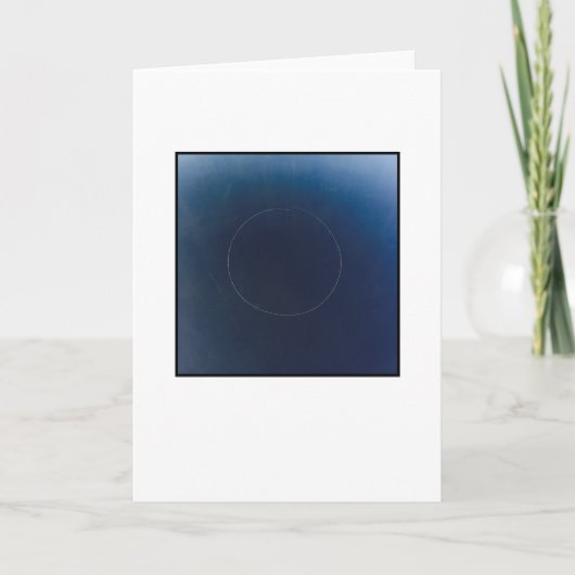 Leere Grußkarte, Foto vorne. Karte (Vorderseite)