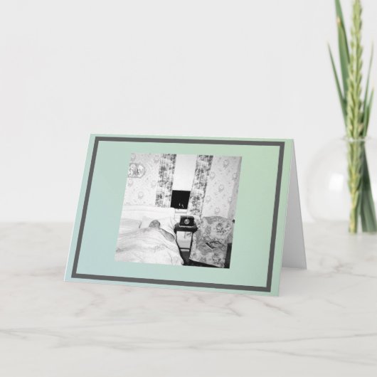 Leere Grußkarte mit lustigem Foto. Karte (Vorderseite)