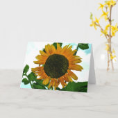 Leere Grußkarte mit Sonnenblume-Foto Karte (Gelbe Blume)