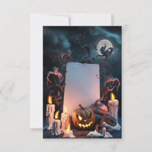 Leere Halloween-Einladungskarte Einladung