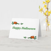 Leere Halloween-Karte Karte (Gelbe Blume)