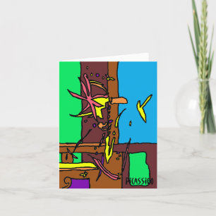 Leere helle bunte grafische Kunst der Karte